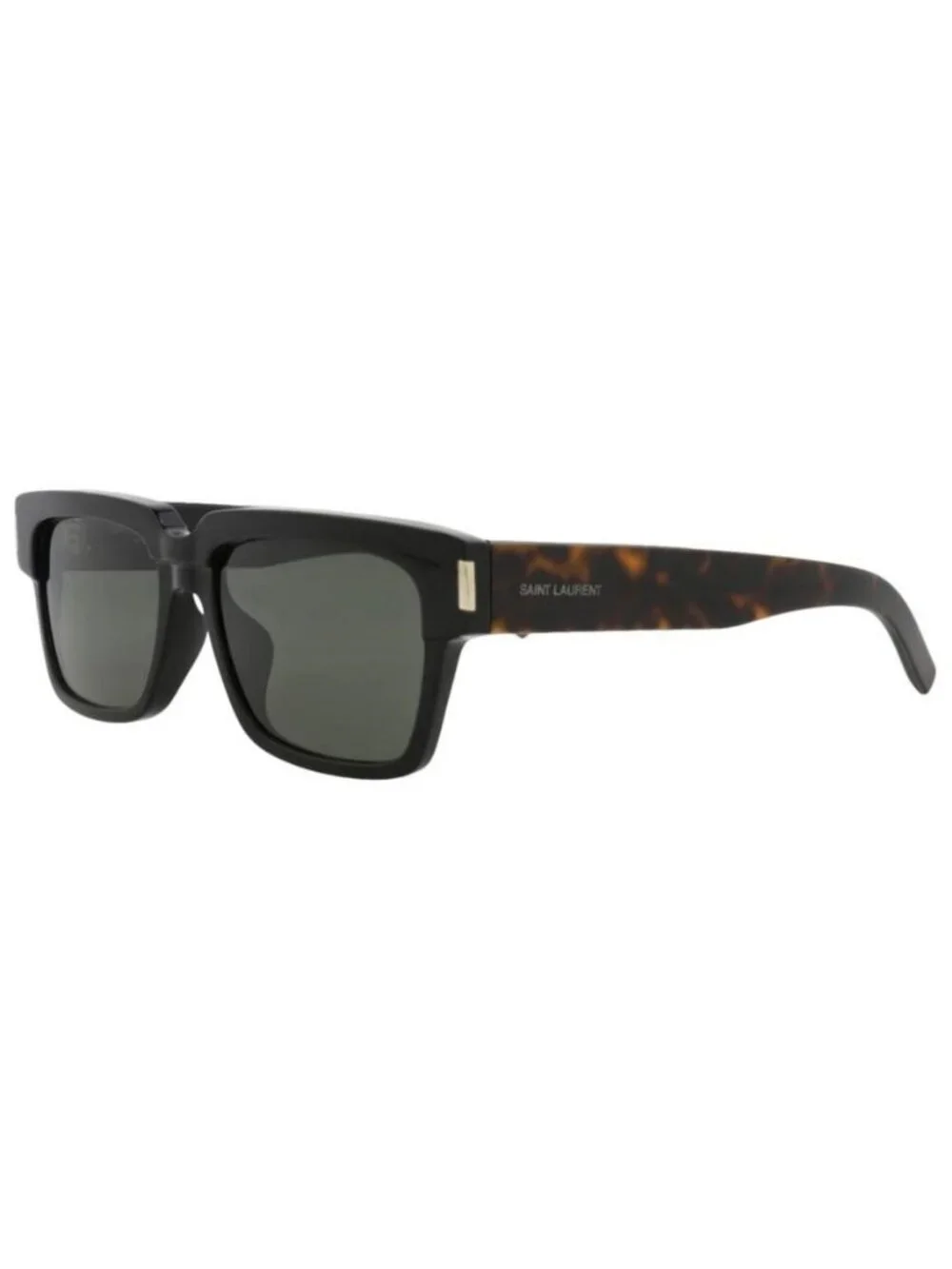 New Saint Laurent Mens Square/Rectangle Black Havana Grey Fashion Designer Sungl